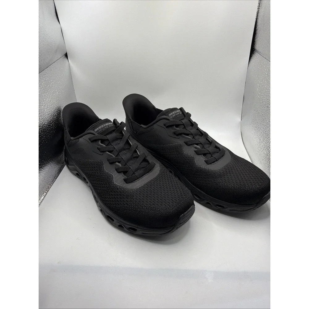 Skechers hands-free swift Fit men's Slip On Black No Bending Shoe. Size 10.5 New